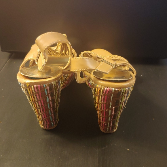 Women's Cato Tan Wedges, 8 - Picture 6 of 12